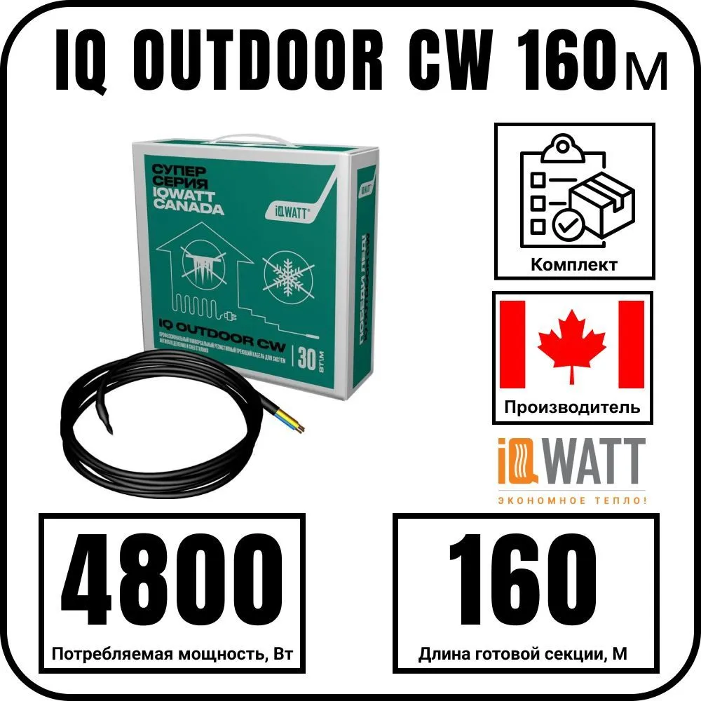 IQ OUTDOOR CW 160м нагревательная секция