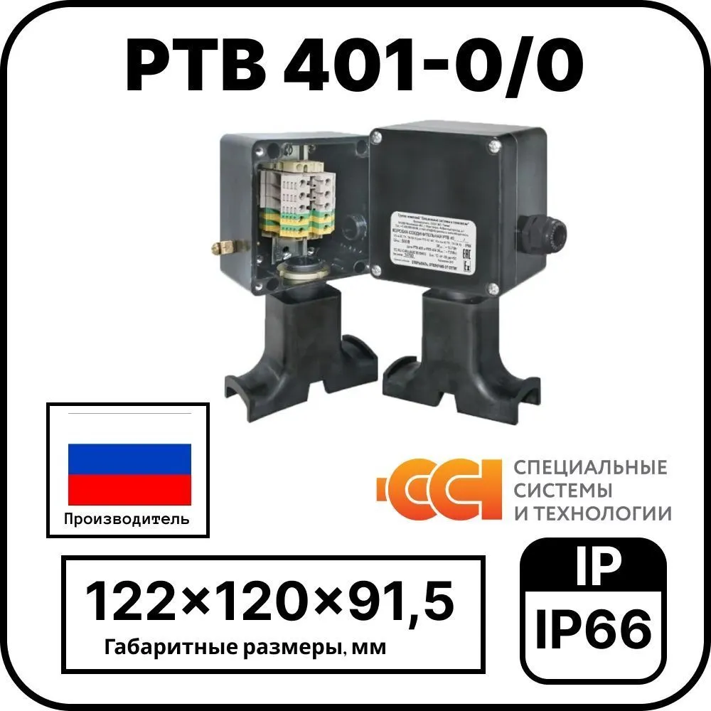 Коробка соединительная РТВ 401-0/0