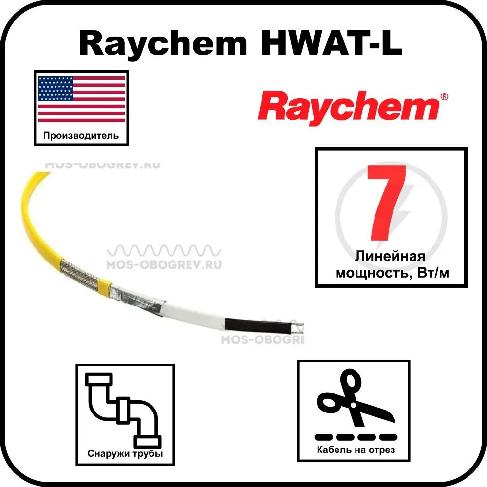 Raychem HWAT-L Cаморегулирующийся греющий кабель