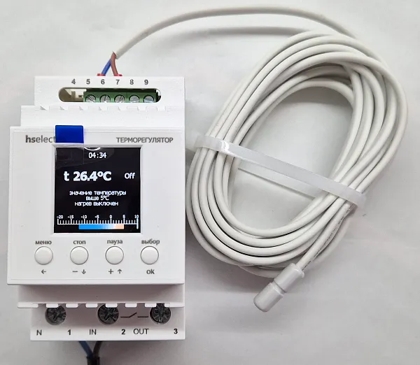 Терморегулятор ТС-4 с датчиком температуры Mos-Obogrev.ru