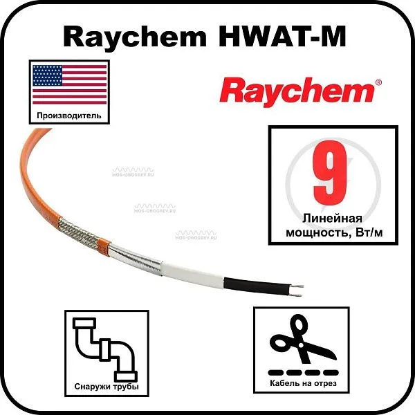 Raychem HWAT-M Cаморегулирующийся греющий кабель Mos-Obogrev.ru